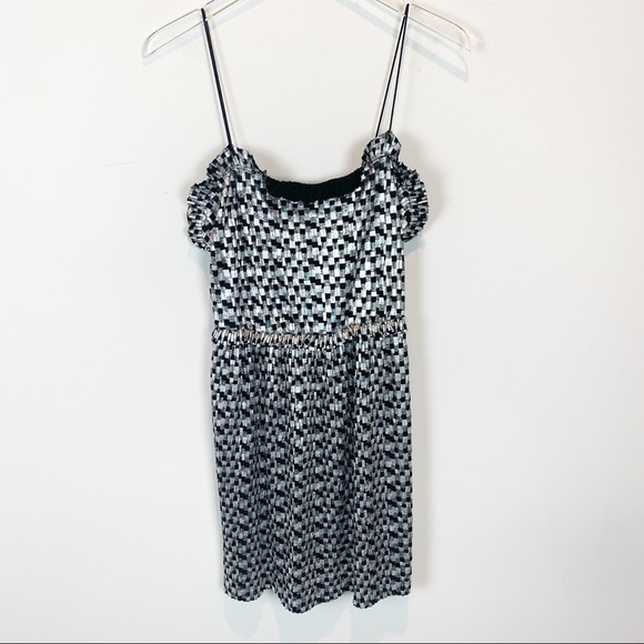 ZARA Silver Party Dress size S - Picture 2 of 7
